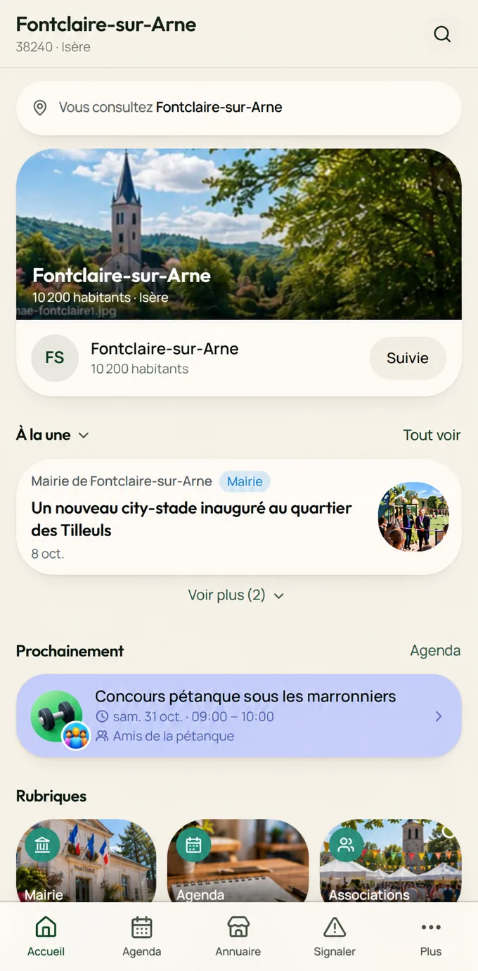 Accueil de Fontclaire-sur-Arne dans CompliCité